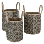 Panier osier anse nomade x 3 Panier osier anse nomade x 3