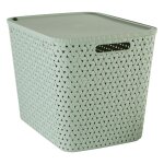 Panier tressy en plastique sauge Panier tressy en plastique sauge