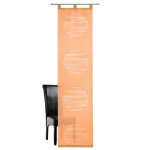 Panneau japonais semi - transparent finition pattes deko trends - orange