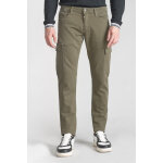 Pantalon army jogg slim andrew aloe vert en coton