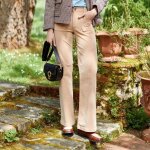 Pantalon beige sonny velours en coton
