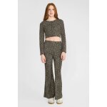 Pantalon fille, bootcut crisegi noir louise en coton