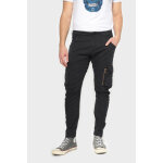 Pantalon cargo alban noir en coton