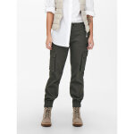 Pantalon cargo gris en coton juno
