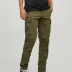 Pantalon cargo kaki dirk en coton