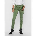 Pantalon cargo détails cargo vert en coton fleur Pantalon cargo détails cargo vert en coton fleur