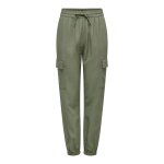 Pantalon cargo vert en lin nea Pantalon cargo vert en lin nea