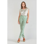 Pantalon carotte rani bleu Pantalon carotte rani bleu