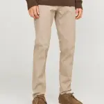 Pantalon chinos beige axel en coton