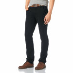 Pantalon chino homme john devin - noir en coton