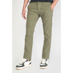 Pantalon chino jogg vert en coton Pantalon chino jogg vert en coton