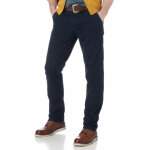 Pantalon chino john devin - bleu en coton