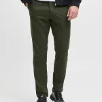 Pantalon chinos kaki fonc sid en coton