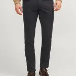 Pantalon chinos noir remy en coton