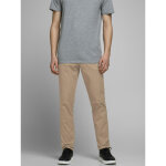 Pantalon chino slim fit beige en coton joey