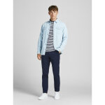Pantalon chino slim fit bleu marine en coton nick Pantalon chino slim fit bleu marine en coton nick