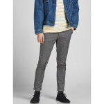Pantalon chino slim fit gris en coton kaleb Pantalon chino slim fit gris en coton kaleb