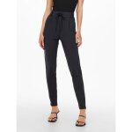 Pantalon cordon d'attache bleu en viscose elise