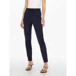 Pantalon cordon d'attache bleu en viscose vera