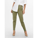Pantalon cordon d'attache vert en viscose rhea