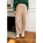 Pantalon droit navan beige en coton