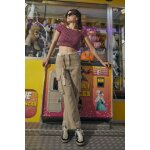 Pantalon fille, droit sienagi beige
