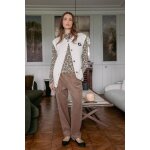 Pantalon droite cordo marron maud en coton