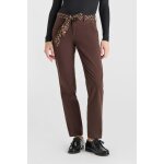 Pantalon droite kristin marron en coton ida