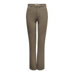 Pantalon fermeture par bouton. fermeture clair taille moyenne marron clair ines