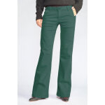 Pantalon flare joelle vert sapin en coton