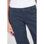 Pantalon flare tahis bleu zoe