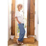 Pantalon fluide malo multicolore en viscose Pantalon fluide malo multicolore en viscose