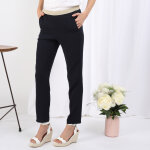 Pantalon fluide marine élastique doré charly Pantalon fluide marine élastique doré charly