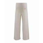 Pantalon de grossesse large 7 / 8 blanc - cache coeur