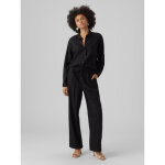 Pantalon  jambe large - noir en viscose