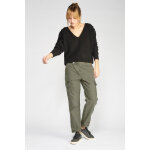 Pantalon loose, large cosyarmy vert en coton