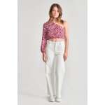 Pantalon fille, loose, large en jeans rommigi blanc vera