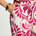 Pantalon multicolore en viscose