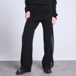 Pantalon noir et argent� en cachemire