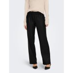Pantalon en simili - cuir ceinture lastique noir