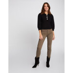 Pantalon skinny kaki taille basse