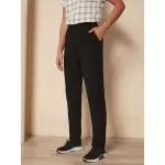 Pantalon taille �lastique, viscose douce au toucher noir