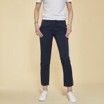 Pantalon uni poches et pinces femme - bleu marine