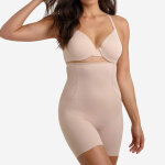 Panty gainant taille haute beige en nylon Panty gainant taille haute beige en nylon