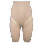 Panty gainant taille haute beige en nylon Panty gainant taille haute beige en nylon