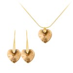 Parure c?ur par so charm ; orne de cristaux swarovski ; bs001 - sn022 + se019 - gosh