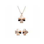 Parures clover petal myc - paris - or ros et cristal