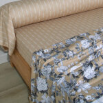 Parure drap plat 240 x 300 cm + 2 taies 65 x 65 satin imperial chanvre Parure drap plat 240 x 300 cm + 2 taies 65 x 65 satin imperial chanvre