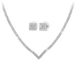 Parure femme so charm - b4037 - argent - parure mode argente