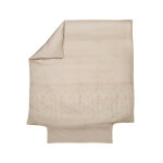 Parure housse de couette + 2 taies 65 x 65 satin jacquard kyoto chanvre